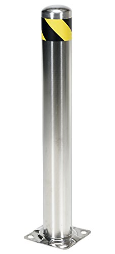 Vestil BOL-SS-36-4.5 Stainless Steel Pipe Safety Bollard 36 In. x 4-1/2 In. Silver