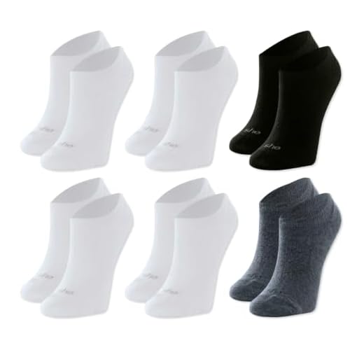 Kit 06 Pares Meias Sapatilha She by Mash | 4 Brancas - 1 Cinza - 1 Preta | 34-39