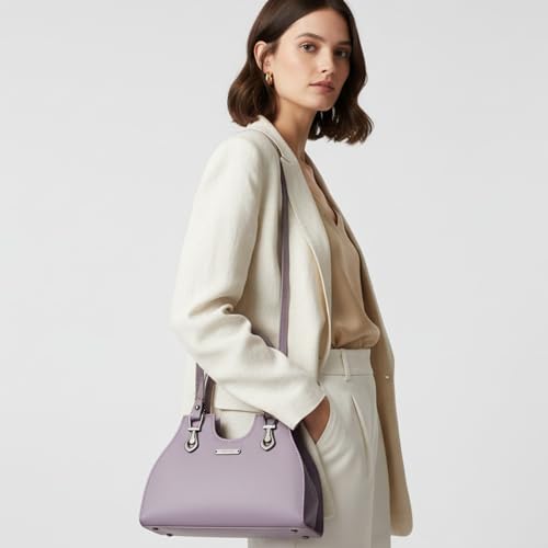 Image of LX LEKHX Small Women's Handbag with Detachable Sling Strap - Stylish PU Leather Shoulder Bag for Girls & Ladies | Trendy Mini Crossbody Purse for Office, Travel & Daily Use (English)
