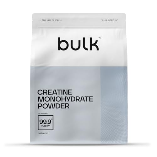 Bulk Creatina Monoidrato Polvere 1 kg | 294 porzioni | Creatina micronizzata pura | Senza aroma | Vegano e Halal | Ideale per fitness, allenamento e palestra | Si scioglie facilmente