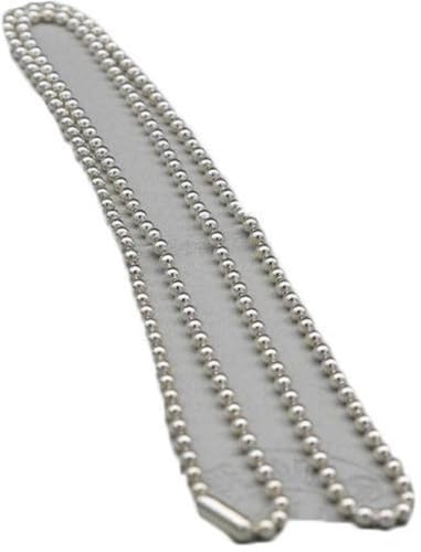 Collier sautoir perles rondes long et chaîne épaisse style bouddha pour homme et femme