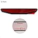 evermotor Universal Red Warning Reflective Stickers for Motorcycle, Bicycle, Scooter, ATV - Retro High-Visibility Rear Safety Reflectors, Waterproof, 2 Packs