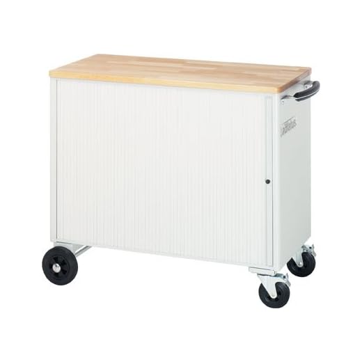 Werkzeugwagen, Arbeitsplatte Buche massiv 25 mm, 8 Schubladen H: 4x65, 1x130, 3x195 mm, BxTxH 1000x5