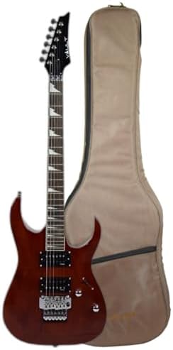 Vault Performer Pro RG 6 String Electric Guitar with Gigbag - High Gloss Mahogany
