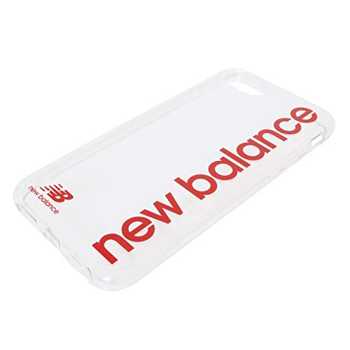 エム ディー シー iPhone SE用TPUクリアケース/縦ロゴ New Balance レッド MD-74513-2
