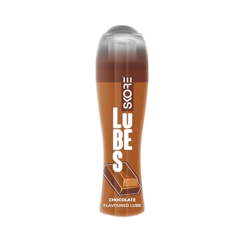 Image of Skore Lubes Lubricant Gel for Men & Women | Chocolate Flavored | Skin Friendly | Water Based | Compatible with condoms | 50ml