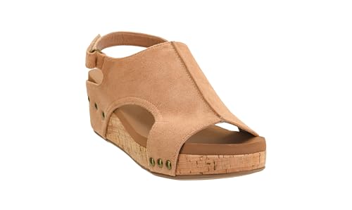 Image of Corkys Footwear Volta Wedge - Chic Elegance Meets All-Year Comfort with a 2-Inch Cork Heel and Marshmallow Insole for Stylish Everyday Wear and All-Day Comfort