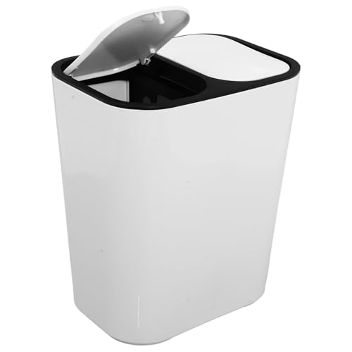 Caneca de basura dual con tapa 12.5 gal para hogar
