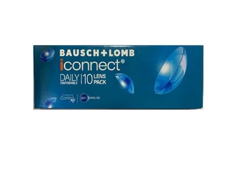 Bausch & Lomb Iconnect Daily Contact Lens – Spherical | Daily Disposable | Hydrogel Material | (-3.5, Pack of 10)