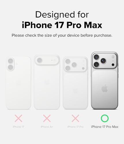 Coque pour iPhone 17 Pro Max étui MagSafe rigide et souple antichoc Ringke - 2
