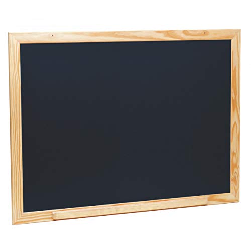 Jeujura - 8780-Tableau en Bois-Grand Tableau Noir en Bois - 88 x 66
