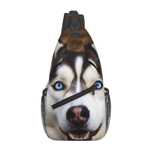 Bolso cruzado Stupid Husky para hombres y mujeres miniatura 1