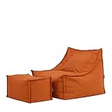 Photo Gallery icon alto pouf poltrona sacco con poggiapiedi, arancia, pouf de esterno, poltrona sacco con riempimento incluso, tessuto resistente all acqua, sedia de gardino, mobili da gardino, terrazza Photo Gallery icon alto pouf poltrona sacco con poggiapiedi, arancia, pouf de esterno, poltrona sacco con riempimento incluso, tessuto resistente all acqua, sedia de gardino, mobili da gardino, terrazza