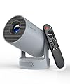Magcubic Mini Projector 4K Support, Portable Projector with WiFi 6 and Bluetooth 5.4, 5W Soundbase Speaker, Smart Proyector with Auto Vertical Keystone 180°Rotatable for Movie Home Outdoor