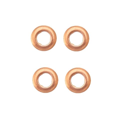 Image of MKAREPAR 4 x Diesel Engine Injector Copper Washers Sealing Rings Compatible with Vito Sprinter A-Class Sprinter A C S Class Smart A6110170060 (Washers)
