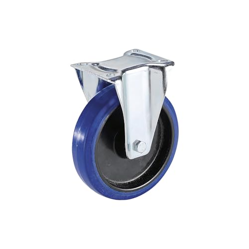 Proroll | Ruote in gomma elastica con cerchioni in plastica | Ø x larghezza ruota 80 x 35 mm | rotella a supporto fisso