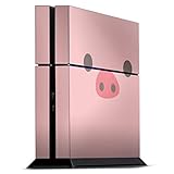 DeinDesign Skin kompatibel mit Sony Playstation 4 PS4 Folie Sticker Schwein Schweinenase Comic