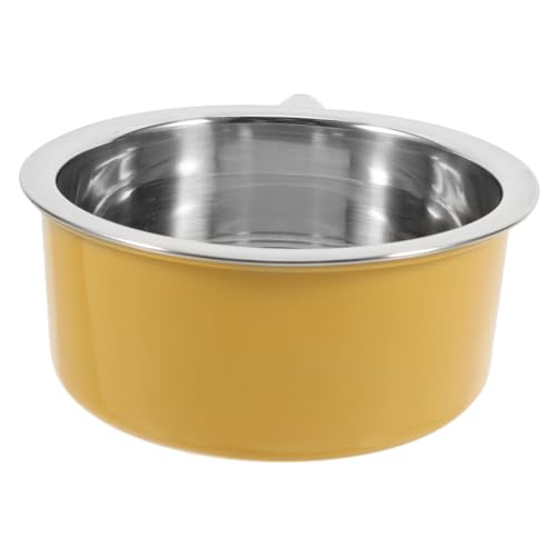 Alasum 吊り下げ式ステンレススチール製ペットボウル クリップオンデザインで犬小屋やケージに簡単取り付け 小型犬から中型犬の給餌 給水に 食べ残しや水のこぼれを防止