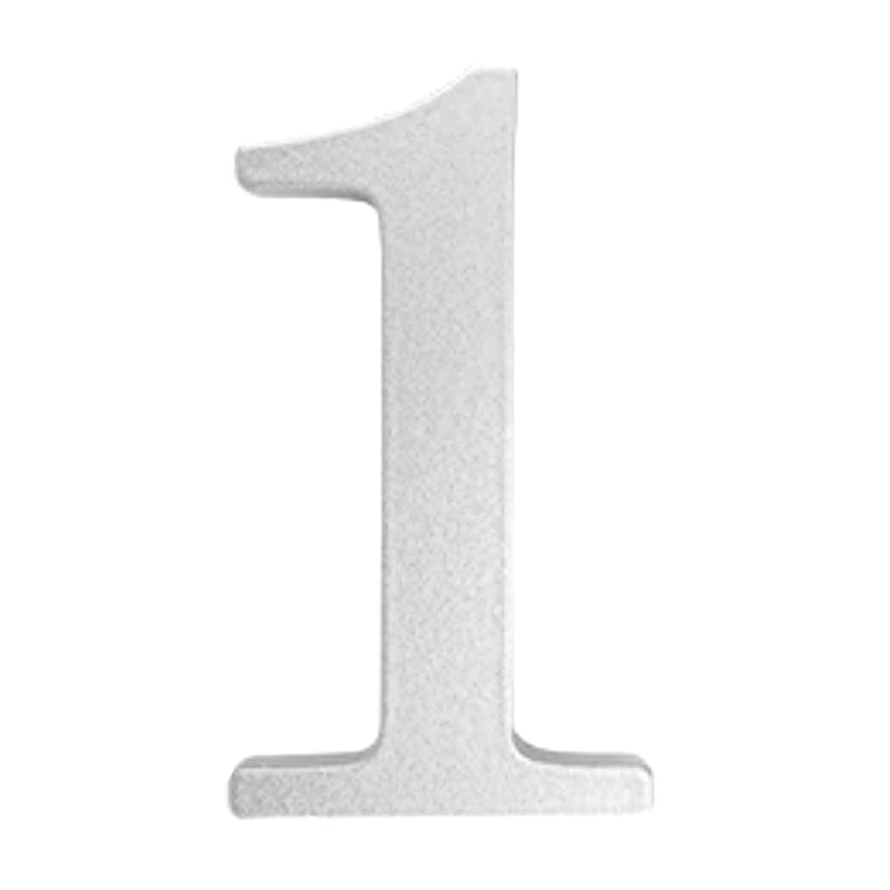 2 Inch Stainless Steel House Numbers,Metal Modern House Numbers,Mailbox Decor Number,Self-adhesive House Number (Silver-1)