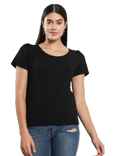 Image of Q - RIOUS Casual Solid Womens Regular Top
