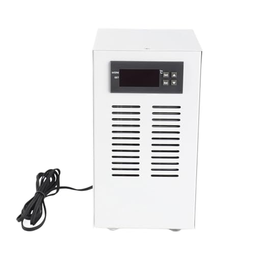 Fafeicy Enfriador de Acuario Enfriador de Agua de 72 W Enfriador de Acuario para Tanque de Peces para Hidropónico Hogar 30-35 DB de Enfriamiento Silencioso de Temperatura Constante,