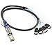AoQhir Mini SAS HD SFF-8088 26P to 4×eSATA 7P Female External Server Hard Drive Cable, 28AWG 6G High-Speed Copper Wire Harness (0.5M/19.68in)