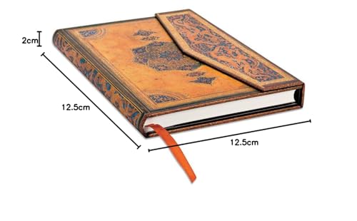 Cuaderno midi safavid Paperblanks con páginas rayadas para escritura elegante 3