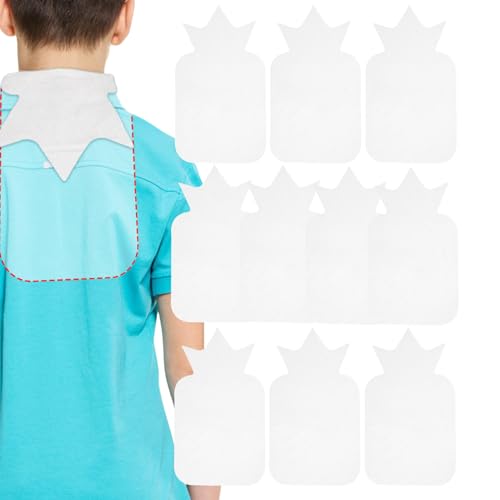 Generisch Toallitas secas para bebé, 10 unidades, paños para la espalda, en forma de corona, cómodas toallas absorbentes del sudor para niñas, hogar, escuela, interior y exterior