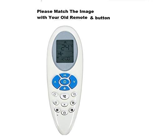 Image of BLIKSEM Remote Control for 205 BL Carrier Split /Window Air Conditioner Remote (Please Match The Image with Your Old Remote)