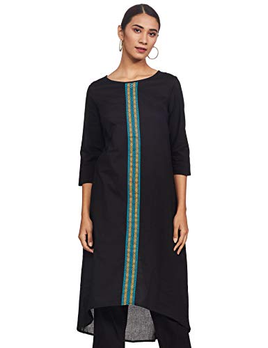 Image of Amazon Brand - Myx Women's Cotton A-Line Kurta