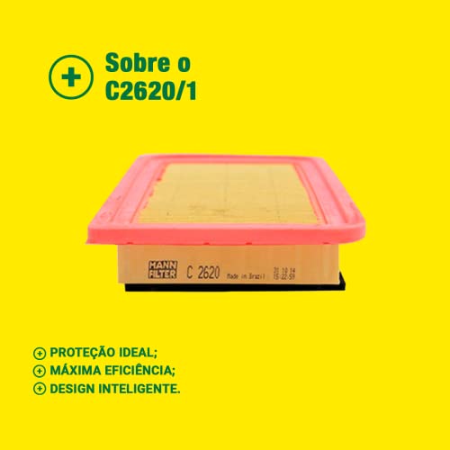 MANN-FILTER Original, Elemento Filtrante do Ar, C2620/1