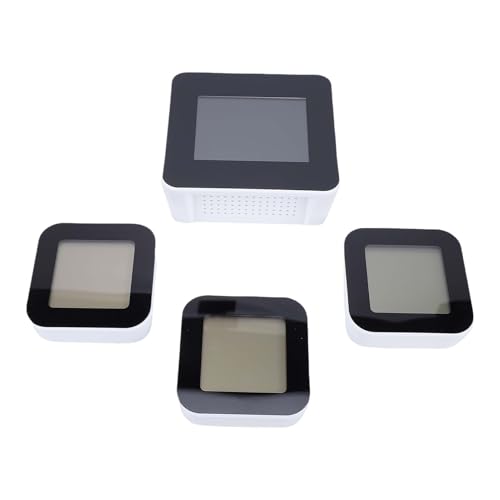 RASTKY Smart Color LED Air Quality Monitor Indoor 13 in 1 Wireless CO2 Detector Weather Station for Home Office, 3 Sensors Tuya App Alert (2co12)