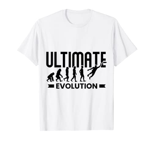 Frisbee Evolution Spruch Geschenk Ultimate Disc Golf Geschen T-Shirt
