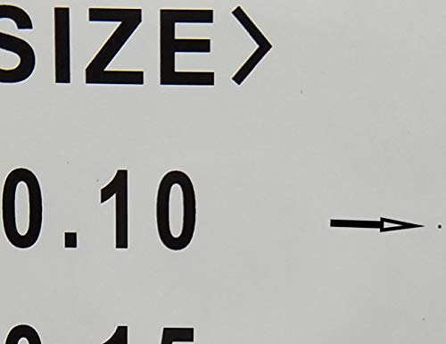 Flaw Detection Gauge SEC Size Estimation Chart (Transparency) for Defects and Measuring (Transparent, 2) - Thumbnail 5
