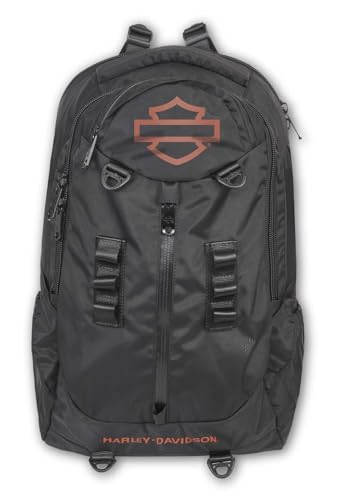 Harley-Davidson Oil Slick Bar & Shield Logo High-Density Backpack - Rugged Black