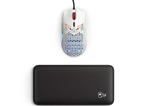 Glorious Model O Minus Gaming Mouse (Matte White) + Glorious Gaming Mouse Wrist Pad/Rest (Black)