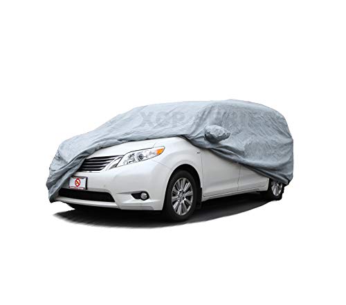 Sienna 1998 ~ 2015 Car Cover - Breathable, Indoor And Outdoor Automotive Accessories - Dust, Uv Ray, Mist, Vehicle Protection - Full Semi-Custom Fit - Elastic Hem And Bonus Storage Bag #TOP1