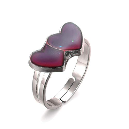 10pcsMixed Mood rings classic temperature change color mood ring lovers Christmas present(Adjustable Size)2