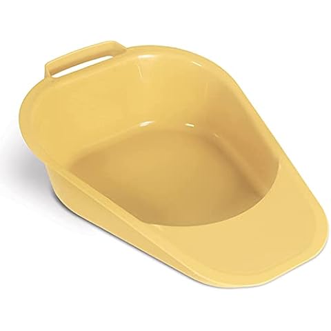 Medpro Fracture Easy Clean Portable Bed Pan with Plastic Guard and Built-in Handles for Easier Placement and Removal, Durable and Easy to Clean, Adult Cover