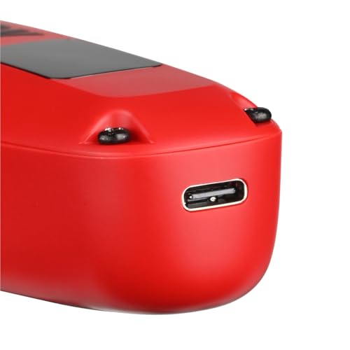 Image of WMARK NG-1205 Rechargeable Detail Trimmer, 9CR18 Stainless Steel Blade, 7000RPM Motor, 1200mAh Battery, USB-C Charging, Professional Cordless Trimmer runtime 180 min Red