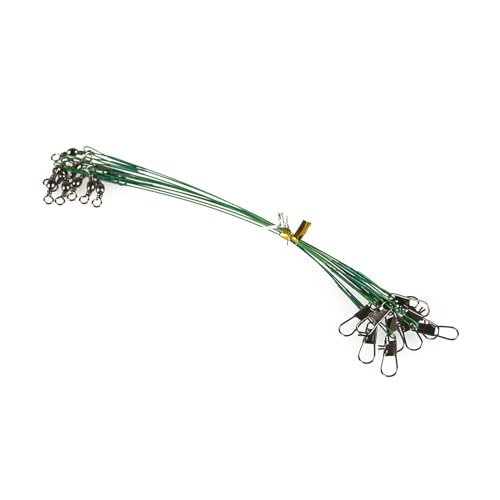 ACAGALA Steel Leader Fishing 20pcs Wire Leaders Nylon y Acero miniatura 1
