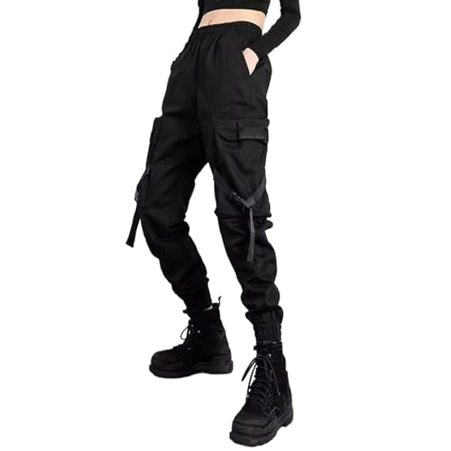 Pantalon Cargo Femme Taille Élastique Confortable pour Silhouette Ajustée Sans Serrer