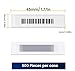 XNYEOV 500 Packs 58khz AM Security Sticker Tags Soft DR Alarm Labels Compatible with 58khz Acousto-Magnetic EAS System (Mock Barcodes)