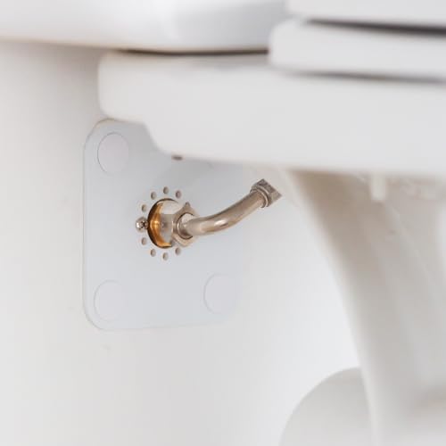 Platine sortie de cloison simple à sertir PER Ø12 pour WC – Platine encastrable + habillage + kit de fixation mural