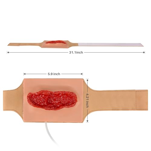 Image of Wound Packing Training Kit, Wearable Thigh Laceration Training Kit, Stop the Bleeding Kit for Hemostasis Training, First Aid Education