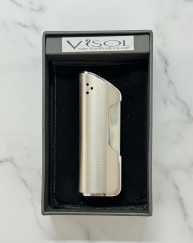 Encendedor con llama antirresistente acabado níquel satinado miniatura 2