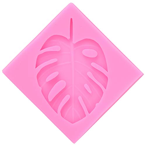 Molde de alimentos Molde de gel de sílice con forma de hoja de Monstera Molde de chocolate creativo Molde para hornear galletas Multifunción Hecho en casa Manualidades Herramientas de decoración