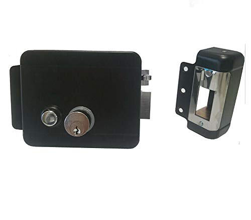 Serratura Elettrica con Pulsante da Porta Cancello DX SX Elettroserratura 12V