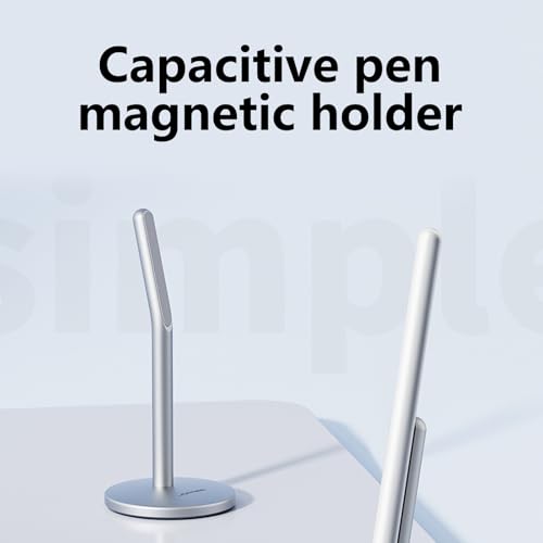 Soporte de aluminio para lápices capacitivos con base de silicona para mesas de estudio 7