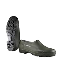 Dunlop Protective Footwear, B350611, Zweifarbiger Gummischuh, Dunkelgrün, Größe 40 EU